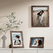 Vittanly 10 Pack Picture Frames Collage Wall Decor, Gallery Wall Frame Set for Wall or Tabletop Display, Engineered Wood and Shatter-resistant Plexiglass, Multi Sizes with 8x10, 5x7, 4x6 Frames, Brown