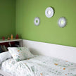 BONNYCO Wall Mirrors Pack of 3, Round White Mirrors for Home Decor, Bedroom and Room. Espejos Decorativos de Pared Sala Dormitorio, Circle Wall Decor Minimalist Vintage, Chic. Gifts for Women Mums