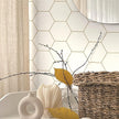 Geometric Peel and Stick Wallpaper Hexagon Modern wallpaper17.3”×197” self-Adhesive Wallpaper Contact Paper Decorative Shelf Drawer Liner Roll Waterproof