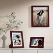 Vittanly Picture Frames Set of 10, Picture Frames Collage Wall Decor with Two 8x10, Four 5x7 and Four 4x6 Photo Frames, Gallery Wall Frame Set for Wall or Tabletop Display, Cherry Red