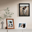 Vittanly 10 Pack Picture Frames, Picture Frames Collage Wall Decor with Two 8x10, Four 5x7 and Four 4x6 Photo Frames, Gallery Wall Frame Set for Wall or Tabletop Display, Black, Walnut Brown and White