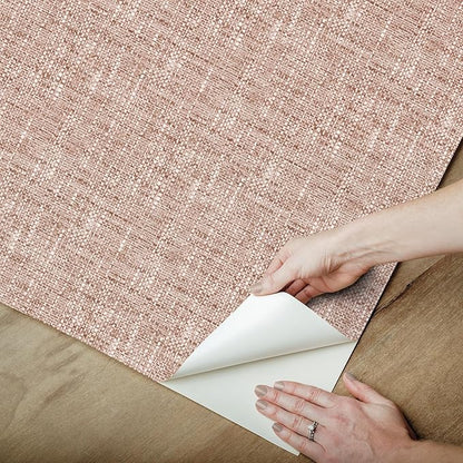 NuWallpaper Terracotta Poplin Peel and Stick Wallpaper, NUS5001