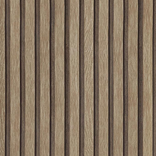 Yun-aeon Natural Wood Peel and Stick Wallpaper Wood Slats - 17.3"x 120" Light Tan Self-Adhesive Waterproof Vinyl Removable Wall Paper for Wall Decor Bedroom