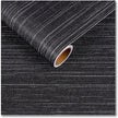 CRE8TIVE Black Grasscloth Wallpaper Peel and Stick Textured Black Wallpaper Grasscloth Contact Paper for Cabinets and Drawers 12