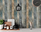 FLFK Vintage Wallpaper Peel and Stick Grey Wood Contact Paper Removable Wallpaper for Bedroom Kitchen Cabinets 16